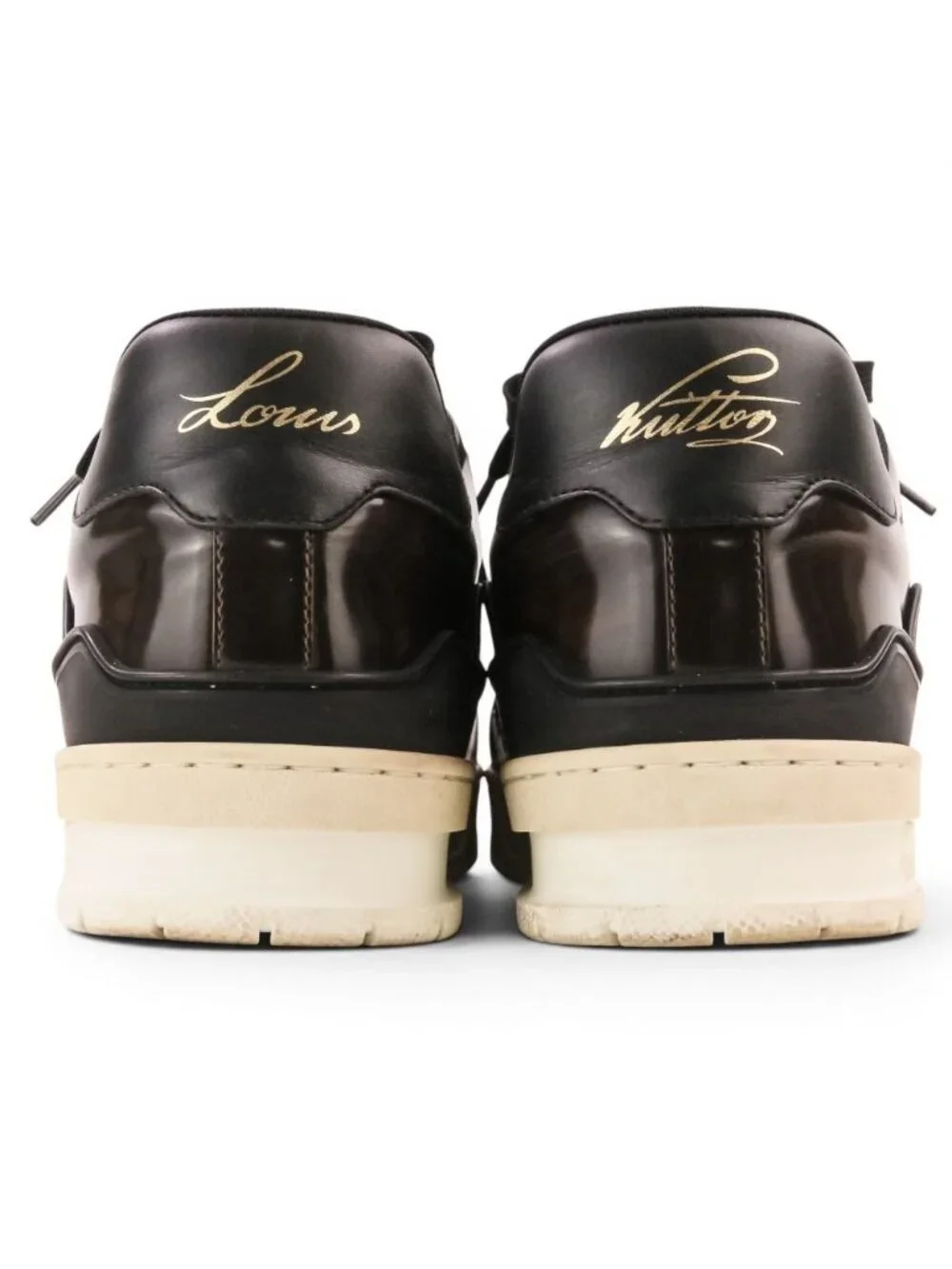 Louis Vuitton LV Trainer Leather Low Cut Sneakers Brown 6.5